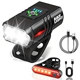 Amazon Woobroo Rechargeable Bike Lights Set Front and Back, LED Ultra Bright 6 Light Modes Bicycle Lights, Super Long Standby & IP65 Waterproof Bike Light Set, Road Mountain, Black #ad