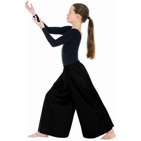 Eurotard 13696c Child Palazzo Pants (Black, Small/Medium) Cover