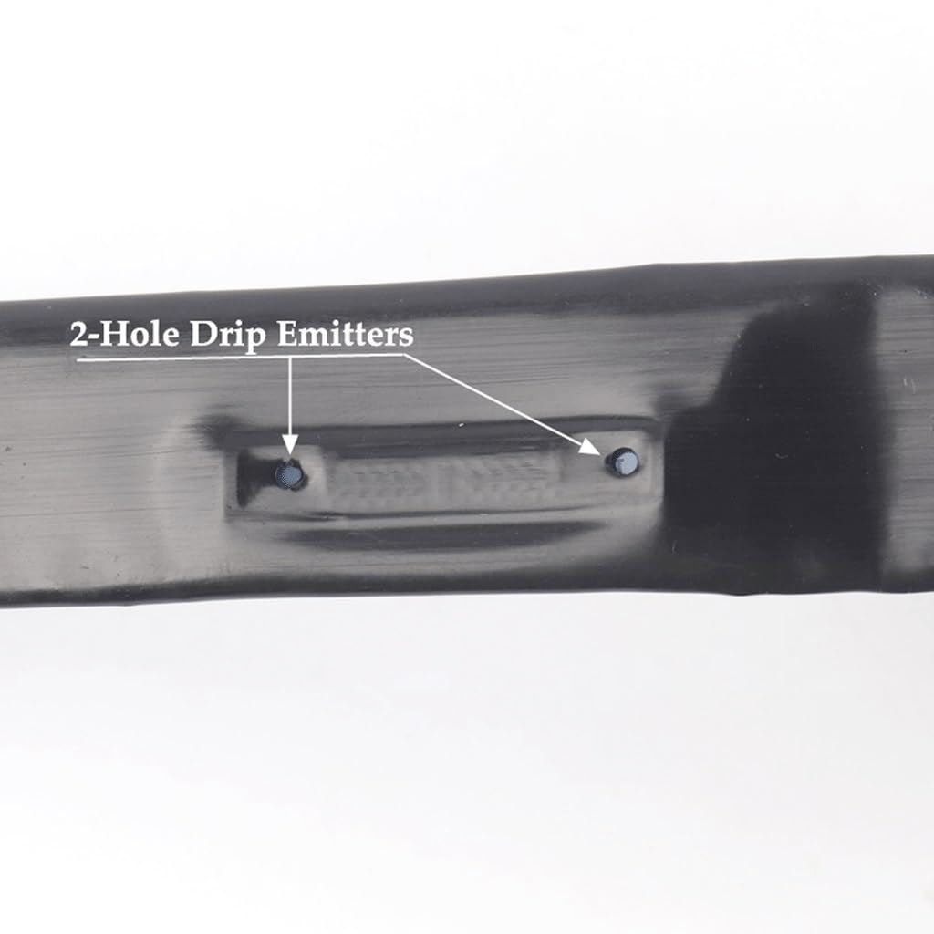 1 Stks 16mm 2-Hole Irrigatie Drip Tape, For Kas Onder Film Irrigatie Drip Slang Micro Irrigatiesysteem Streamline Soaker Slang 5~50 M (Color : Space 100mm, Size : 10meters (32.8ft
