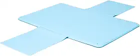 Trocador Portátil Bolsos Laterais para Lenços e Fraldas Antibacteriano e Antifúngico Ideal para Viagem Azul Bebê