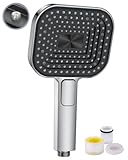 Duschkopf Wassersparend, Duschbrause Groß 135mm, Handbrause mit Antikalk-Funktion...