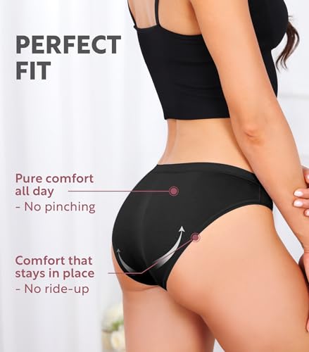 DAVID ARCHY Womens Underwear Bamboo Rayon Underwear Panties Moisture Wicking Panties Soft Breathable for Ladies4