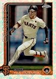 Baseball Trading Card 2025 topps Chrome Refractor #40 Mike Yastrzemski NM Near Mint Giants