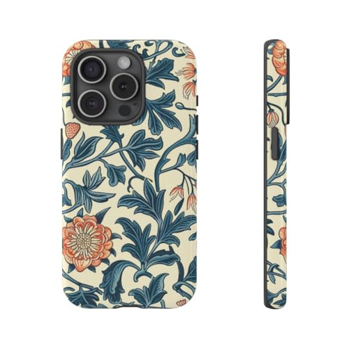 Évitez les rayures : coque rigide iPhone 15 Pro motif floral brillant