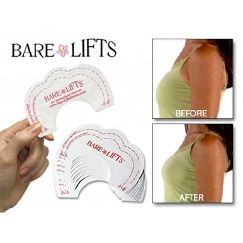 10 Fitas Adesivas Levanta Peito Bare Lifts Sutiã Invisível (BR, Alfa, Único, Regular, Único, Nude)