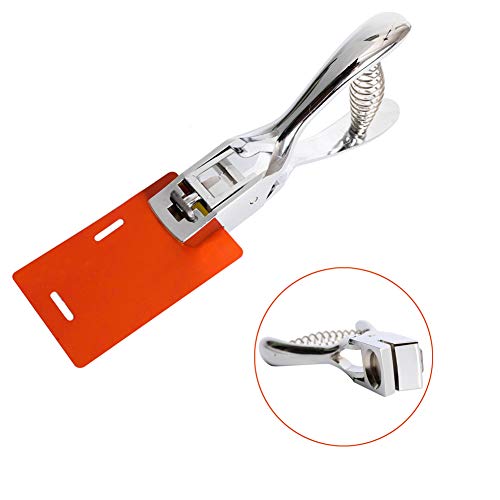 Slot Punch Badge Hole Punch Plier Tool For Pvc Id Card Hand Held (Punch) #TOP3