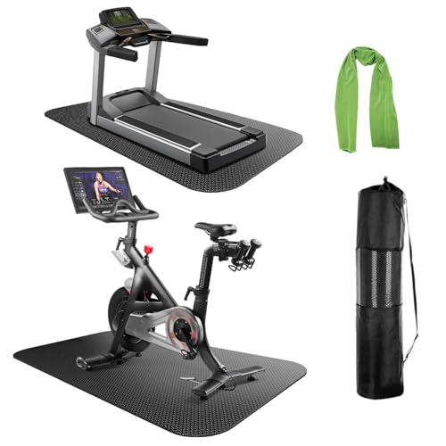 Treadmill Mat,Exercise Bike Mat,Exercise Equipment Walking Pad Mat,Heavy-Duty Protective Floor Mat for Under Stationary Bike,Spin Bike,Fitness Equipment