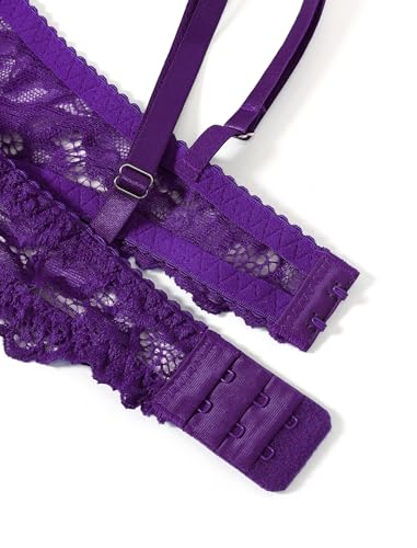 Image of Avidlove Sexy Lingerie Set for Women Lace Bra and Panty Sets Underwire Push Up Lace Lingerie Set XS-XXL