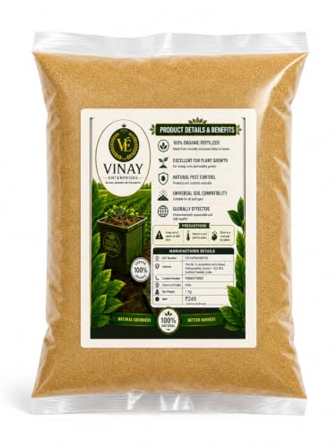 Image of Vinay Enterprises Tobacco Dust Organic Fertilizer for Plants | 100% Natural Soil Conditioner | Improves Soil Health & Root Growth | 1 kg
