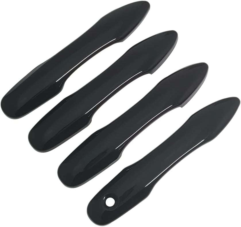 AOKIO Glossy Black Exterior Door Handle Cover Trim for Toyota Camry Accessories 2018 2019 2020 2021 2022 2023 2024 2025 Without Smart Keyhole