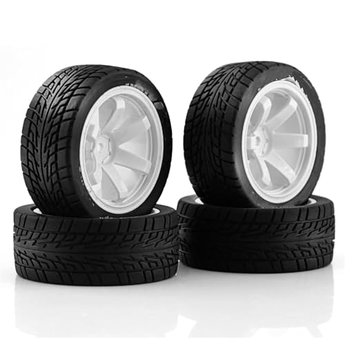 RC�J�[�^�C�� For Tamiya For TT01 TT01E For TT02 For TT02B TA06 XV01 1/10 RC ���[�V���O�J�[�p�[�c 4�� 68mm �S���^�C���z�C�[���^�C�� 12mm �Z�p