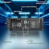 Unykach Gehäuse 4U 4329 USB Typ C, 51915, silberfarben – Ansicht 2