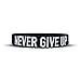 Elite Athletic Gear Motivational Wristbands - Inspirational Quotes! Perfect for Fitness, Sports, Work, Life. Wear Your Motivation! (NEVER GIVE UP)