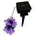 Produktbild 50 LED Solar String Light Peach Lamp Flower Lights Purple Light Waterproof Courtyard Garden Party Decoration