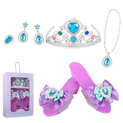 Chaussures de déguisement de princesse : ensemble de 5 pièces pour anniversaire et carnaval