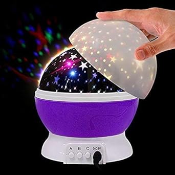 STOREVISE Star Master Dream Rotating Projection Lamp with USB Wire (Multicolour)