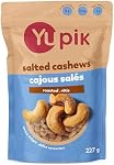 Yupik Roasted Salted Des noix de cajou, 227 g, Sans gluten, sans casher, noix, noix de cajou avec sel de mer, collations savores