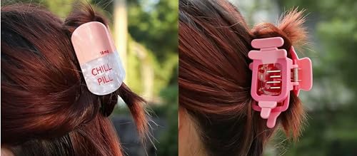 2 Pack Pinzas de Pelo Diseño Farmacia de Acetato miniatura 7