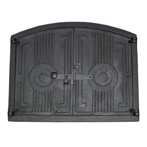 Ovendeur, ovendeur, houtovendeur, pizzaovendeur, gietijzer, steenovendeur, 49 x 38,5 cm