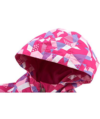 M2C Boys Girls Hooded Color Block Waterproof Fleece Lined Windbreaker Jacket4