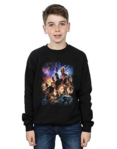 Marvel Boys Avengers Endgame Character Montage Sweatshirt Black 12-13 years