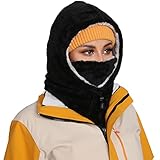 RITOPER Balaclava Women Fleece Ski Mask Winter Face Mask Snow Head Warmer Windproof Face Cover Cold Weather Face/Neck/Hat Warmer