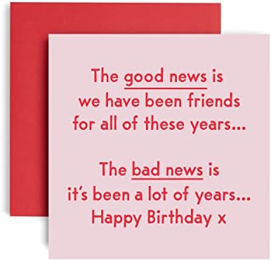 Huxters Funny Birthday Card for Her  Bucket List - Happy Birthday Card for her  gifts from women - Friend Birthday Card  Gift card  Friendship gifts women  Card for Mum 14.8cm (Bucket List)