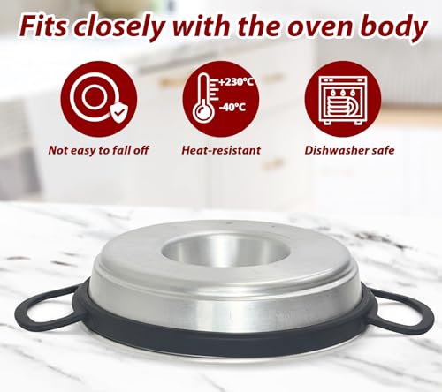 Kamehame Silikon Topfgriffe für Om-nia Backofen Haltegriff aus Silikon Silikongriffe für Töpfe, Camping Backofen, Backofen Zubehör