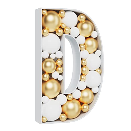 Marquee Letters 3FT Tall Mosaic Balloon Frame Pre-Cut Foam Board Letter D