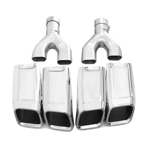 Embouts d'échappement Range Rover L405 double sortie inox argent 2013-2017