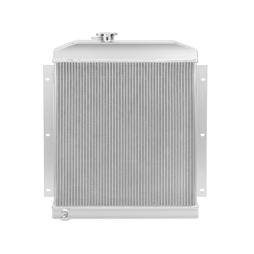 Image of DNA Motoring RA-CHEVYT47-3 3-Row Full Aluminum Radiator Compatible with 47-54 Pickup /Suburban L6 Models,19.75 inch x 20.75 inch x 2.25 inch,1.50 inchInlet /1.75 inchOutlet