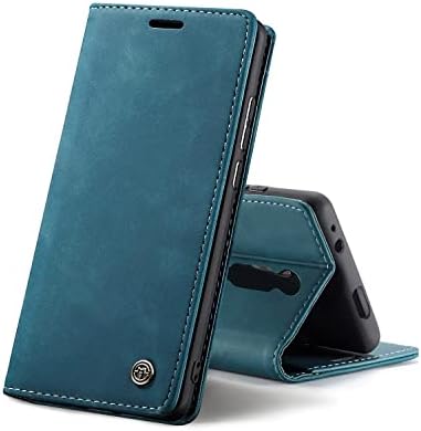 Chocoyi Leather Case for Xiaomi Redmi Note 10 4G/Note 10S, Protective PU Leather Wallet Case, Magnetic Closure, Card Slots, Stand Function - Coffee
