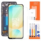 Écran Haute Qualité: Notre LCD affichage pour Samsung S24 FE 5G fabriqué à partir de verre de haute qualité et d'autres matériaux à cristaux liquides, avec d'excellents pixels de couleur et une excellente résolution. Pour le remplacement et la réparation d'écrans défectueux. Par exemple, l'écran ne répond pas correctement, les problèmes d'affichage, l'écran LCD fissuré, et redonne à votre appareil l'aspect du neuf.