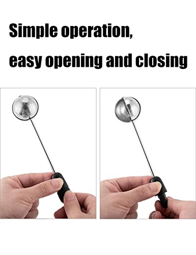 Zsxgzl Stainless Steel Mesh Twisting Tea Ball Infuser, Loose Leaf Tea Infuser Strainers For Natural Tea & Coffee (3, Pink+Black+White) #TOP5