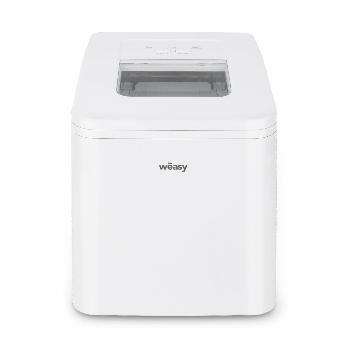 Weasy Eiswürfelbereiter IGLOO8, Eiswürfel in 6 Minuten fertig, 12kg in 24 Stunden, selbstreinigend, geräuscharm 1,5L, kompakt, herausnehmbarer Behälter, Eiswürfelschaufel