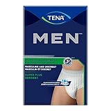 Tena Men Protective Underwear, Super Plus, Medium/Large, Case/64 (4 Bags of 16)