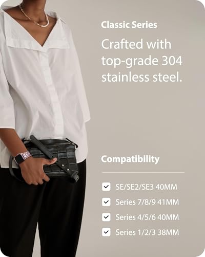 Image of Fullmosa Metal Band with Case for Apple Watch 41 /40 /38mm