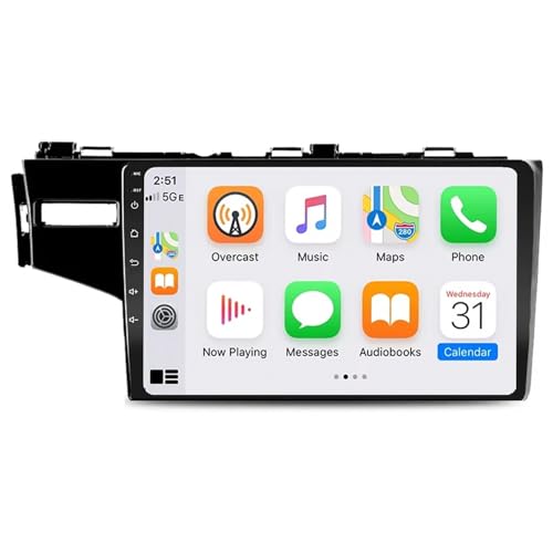 Radio de coche 2 DIN de alta gama con procesamiento de 4 núcleos para Honda FIT y Jazz