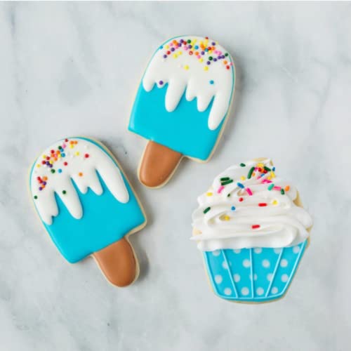 Cookie Cutters 4 Pcs, Summer Cookie Cutters By Job Jol, 3'' To 4'', Ice Cream, Popsicle, Cupcake #TOP4