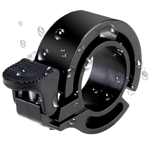 Schwarze MTB Mini-Fahrradklingel – 2024 Neuauflage, 100dB Laute Fahrradklingel für Mountainbikes