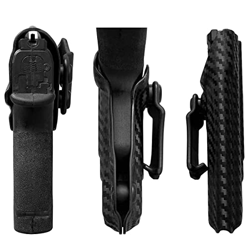 Hellcat Holster, Carbon Fiber Kydex Holster Iwb For Springfield Armory Hellcat Pistol Case Pocket - Inside Waistband Carry Concealed Holster Hellcat Accessories Guns Pouch (Black, Right Hand) #TOP7