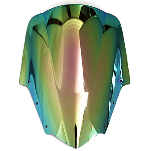 Motorrad Windschutzscheibe Double Bubble Für Yamaha FZ1 Fazer 2006-2011 – Aus ABS, Tiefes Iridium