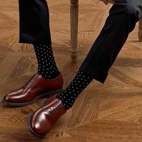 Men's Polka Dots Dress Crew Fashion Casual Socks3