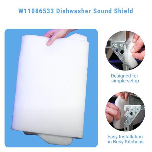 W11086533 dishwasher sound insulation，dishwasher insulation blanket- Fits Whirlpool, Kenmore, Maytag -,insulation pad for dishwasher Replacement for AP6048046 by Generic - Image 3