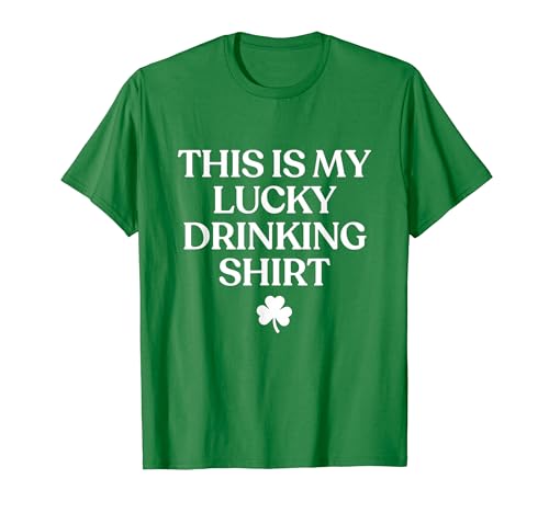 This Is My Lucky Drinking Shirt Irish Funny St Patricks Day T�V���c