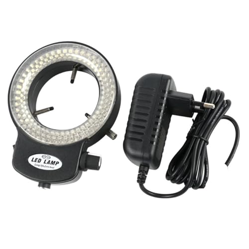 Microscope 144 LED High Luminance Adjustable Ring Light Illuminator Lamp for Industry Stereo Microscope