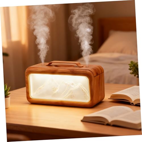 Humidificateur double brume design bois le cadeau idéal - 7