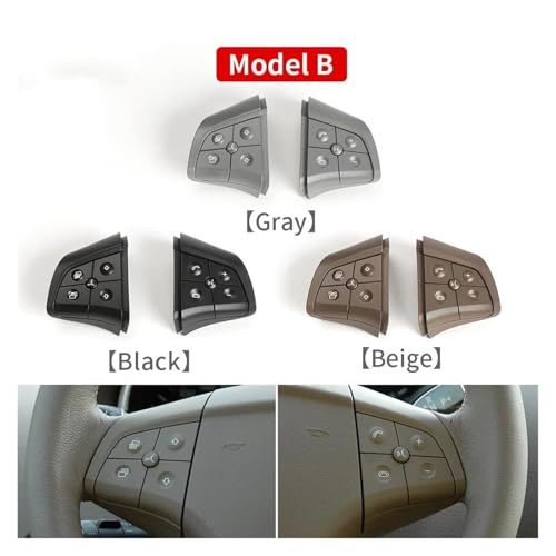 Boutons de commande volant multifonctions Benz W251 W164 classe ML GL gris