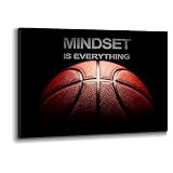 KAWAHONE Basketball Motivational Poster Art Prints Positive Quotes Wall Decor Sports Wall Art Mindse