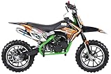 Mini Cross minicross GEPARD 50cc 2 tempi Gas Regolabile + Avviamento Easy Start + Cerchi 10" + Freni a disco + Altezza sella ca. 60cm + Garanzia 24 mesi (COLORE ARANCIO)